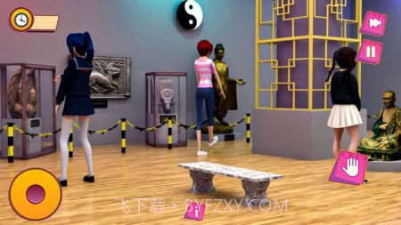 动漫高中女生模拟器中文1.10截图