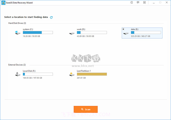 数据恢复软件EASEUS Data Recovery Wizard Professionalv1.13截图