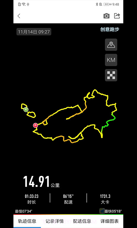 创意跑步轨迹图app截图4