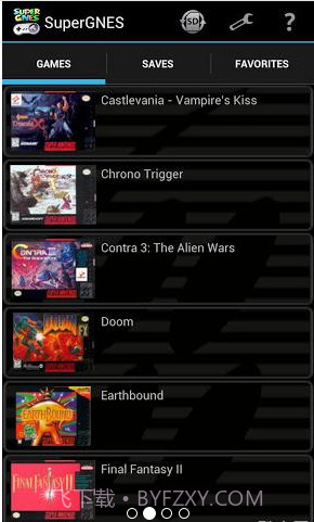 超级任天堂模拟器:SuperGNES截图2