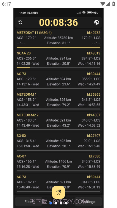 look4sat卫星追踪截图1