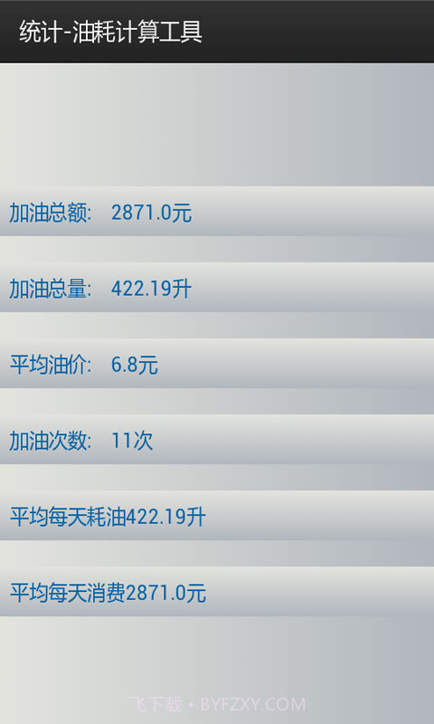 油耗计算工具截图3