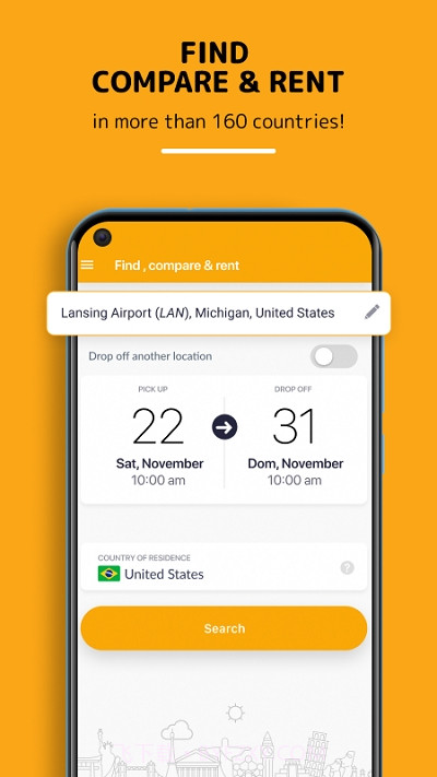 Rentcars.com Car Rental汽车出租截图1 Rentcars.com Car Rental汽车出租截图1