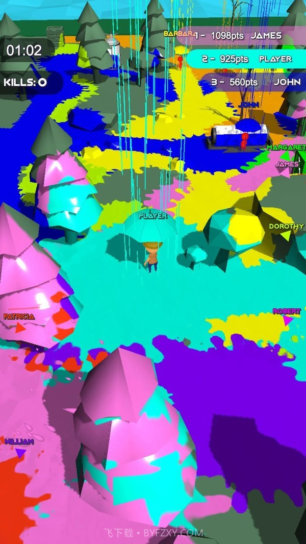 染色雨伞大乱斗截图3 染色雨伞大乱斗截图3