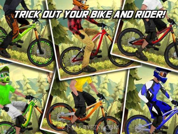 疯狂山地自行车截图1