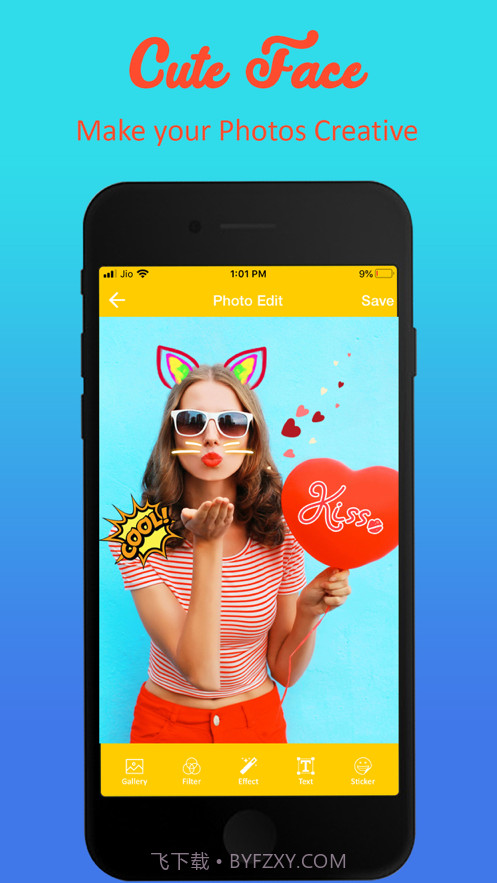 Snappy(猫脸照片编辑器)截图2 Snappy(猫脸照片编辑器)截图2