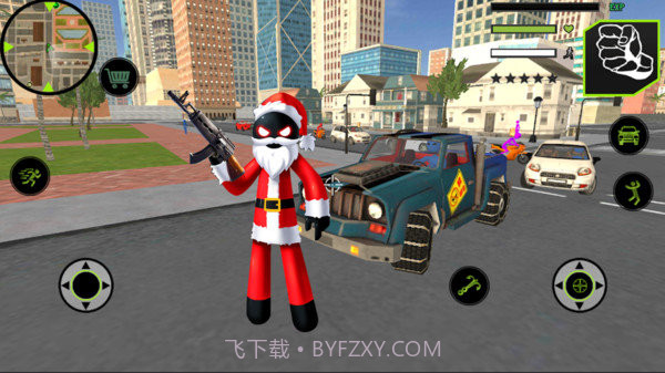 圣诞火柴人绳索英雄截图1