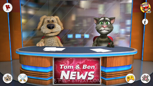 会说话的汤姆和本播报新闻截图3 会说话的汤姆和本播报新闻截图3