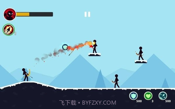 火柴人射箭大作战截图1 火柴人射箭大作战截图1