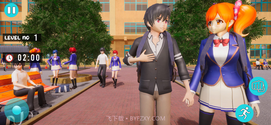 动漫女孩学校生活模拟截图1 动漫女孩学校生活模拟截图1