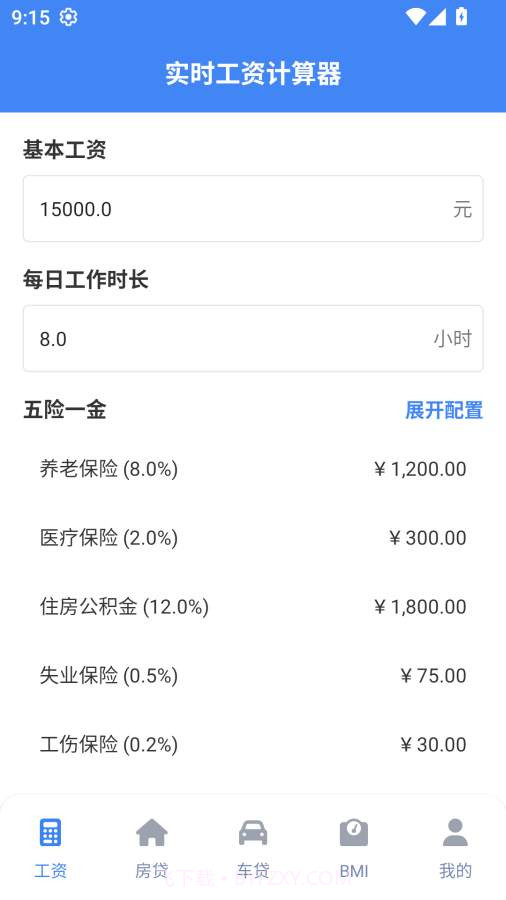 实时工资计算器自定义版截图1