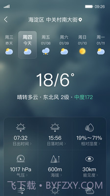 呱呱天气预报截图3