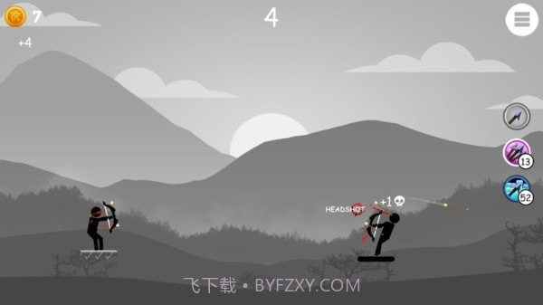 火柴人爱弓箭手截图2 火柴人爱弓箭手截图2