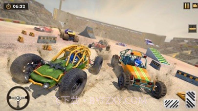 沙丘越野车撞车特技截图3