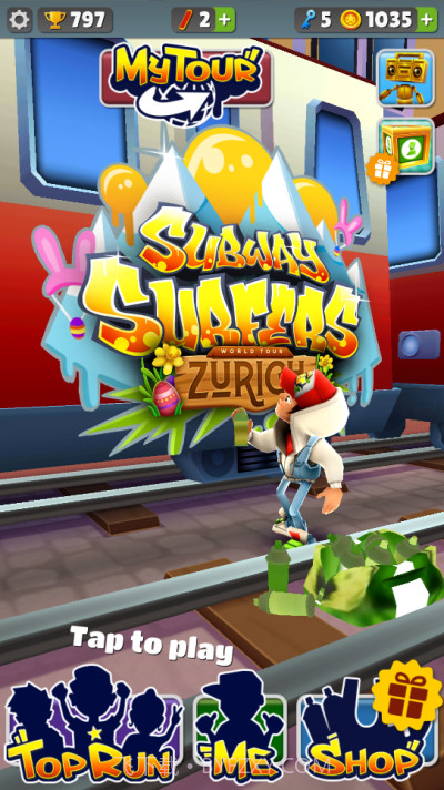 地铁跑酷西瓜条金币版本截图1 地铁跑酷西瓜条金币版本截图1