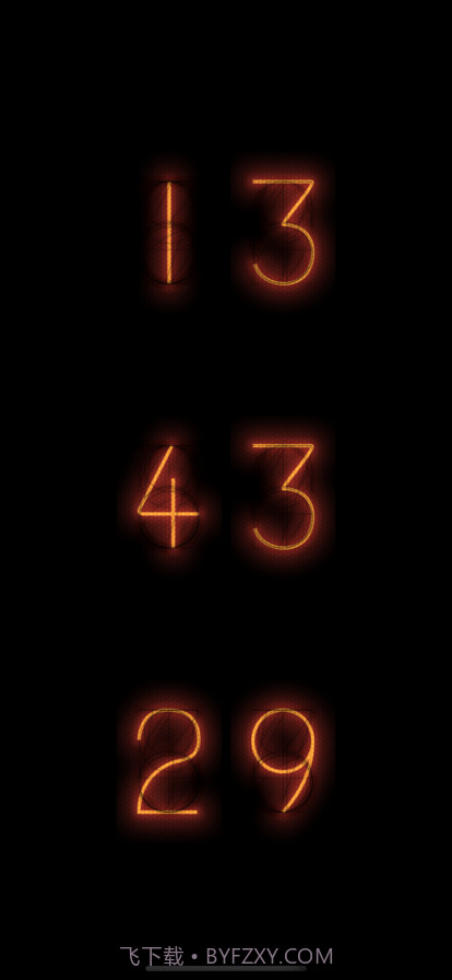 辉光时钟小组件截图3