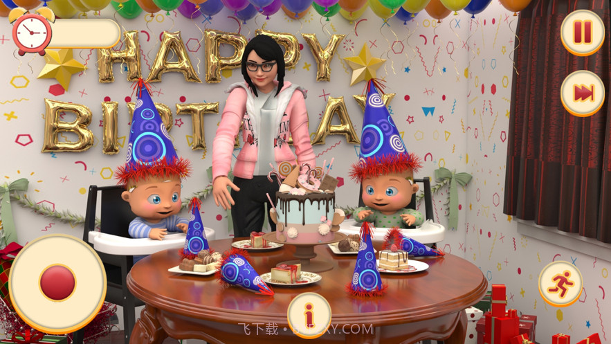 双胞胎新生婴儿日托模拟截图3