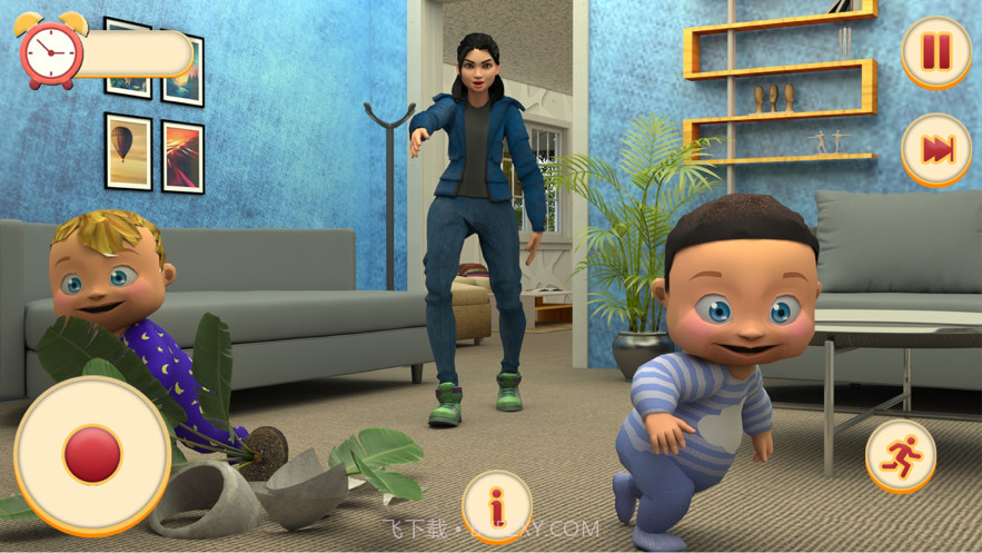 双胞胎新生婴儿日托模拟截图4