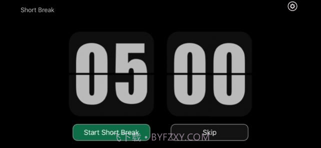 一个黑色全屏的计时器截图2 一个黑色全屏的计时器截图2