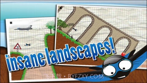 滑翔火柴人 Wingsuit Stickman截图3