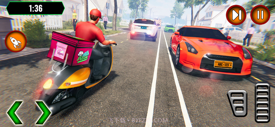 好的比萨食物交货男生截图4