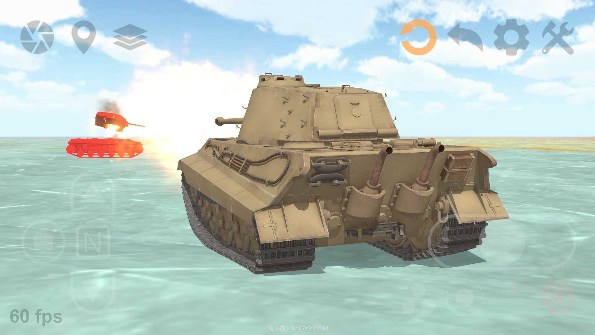 坦克物理模拟器3(Tank Physics Mobile 03)截图6 坦克物理模拟器3(Tank Physics Mobile 03)截图6