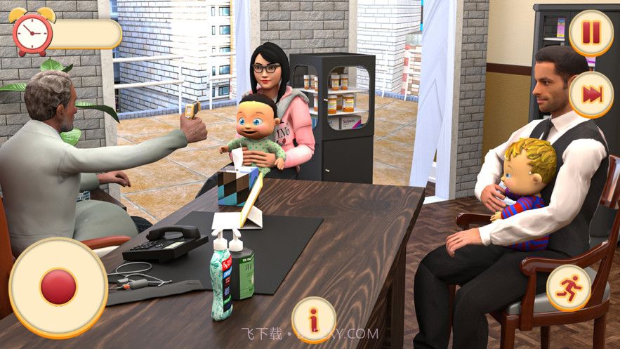 双胞胎新生婴儿日托模拟截图1