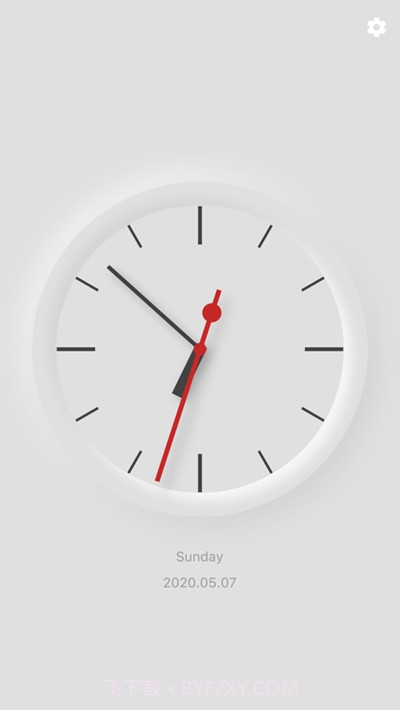 模拟时钟全屏时钟显示截图2
