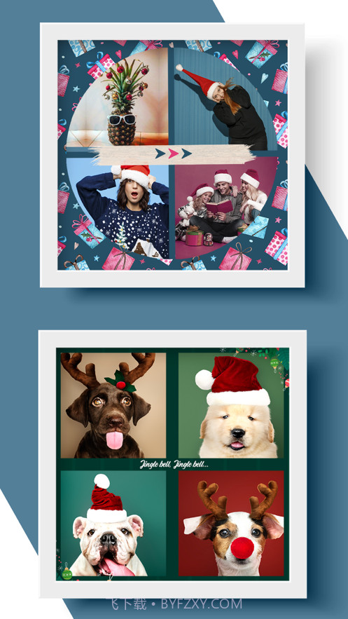 圣诞节框架拼贴制作截图3