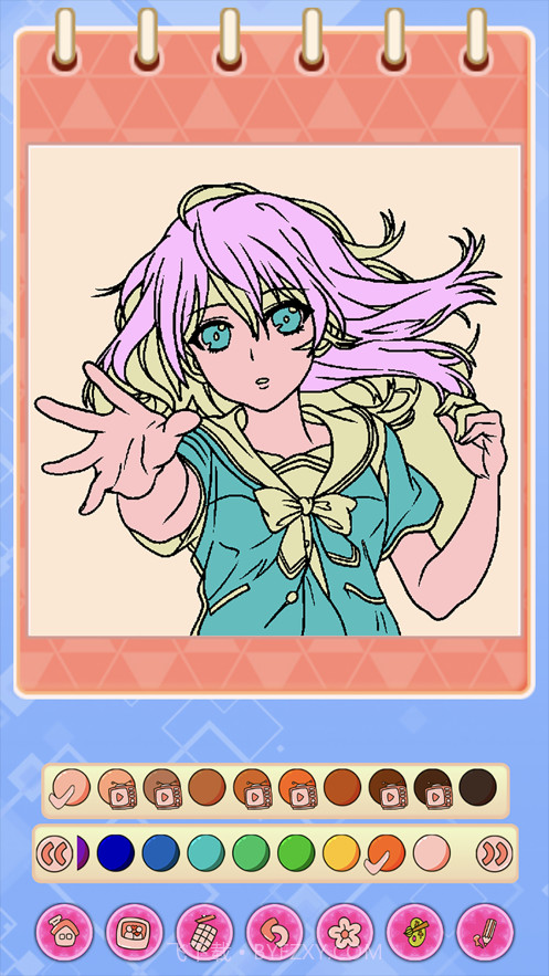 公主涂色本截图4 公主涂色本截图4