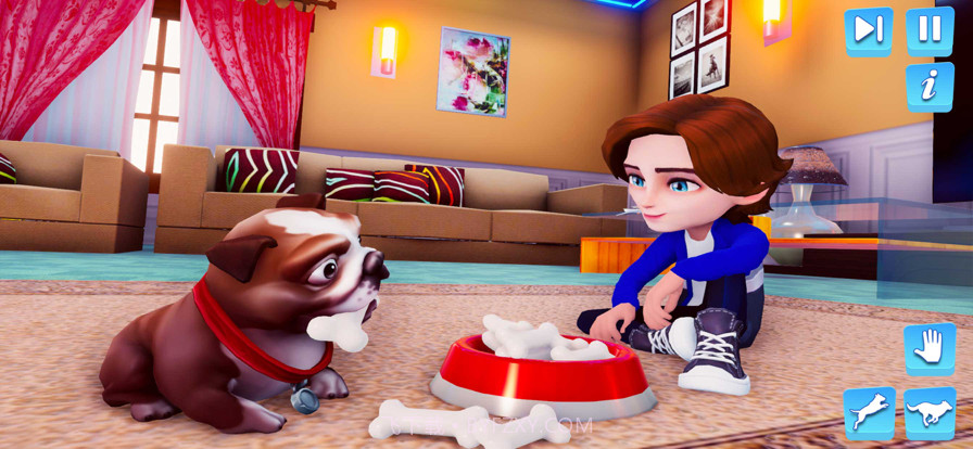 我的狗模拟器:小狗酒店截图5 我的狗模拟器:小狗酒店截图5