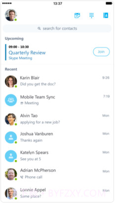 Skype for Business截图1