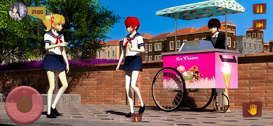 动漫高中樱花少女截图2