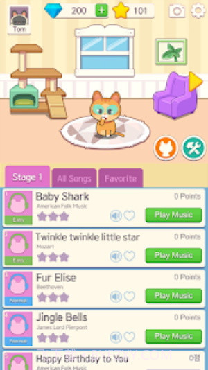 猫咪弹钢琴截图2