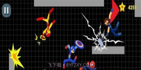 火柴人顶上战争截图2