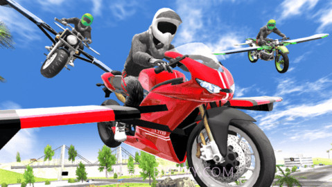 摩托飞车模拟赛（Flying Motorbike Simulator）截图3