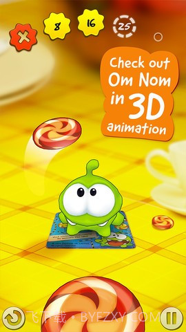 丢糖果 Om Nom:Candy Flick截图4