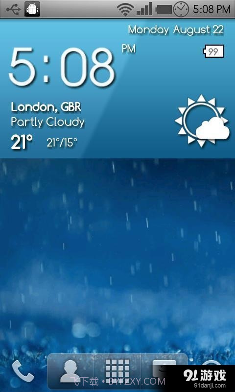 数字时钟和天气截图2