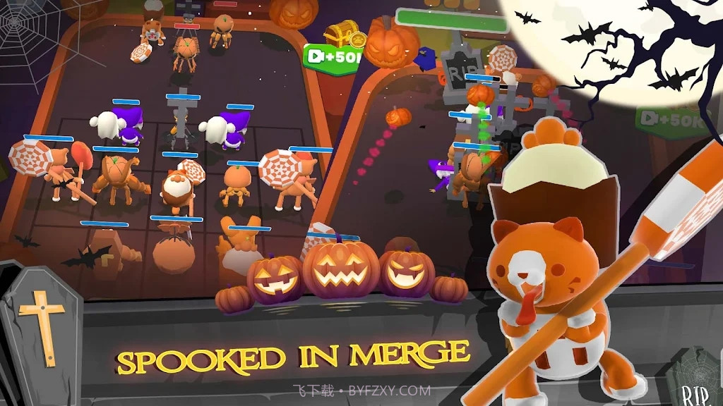 万圣节合并蓝色怪物截图1