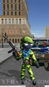 火柴人绳索英雄特种兵截图1