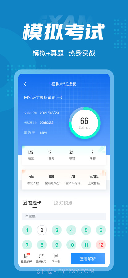 内分泌学聚题库截图4