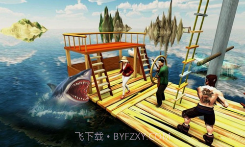 鲸鲨猎人木筏求生截图3 鲸鲨猎人木筏求生截图3