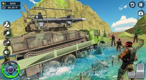 军队货运卡车司机截图3