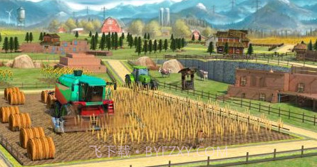 真实拖拉机手推车农业模拟器截图2