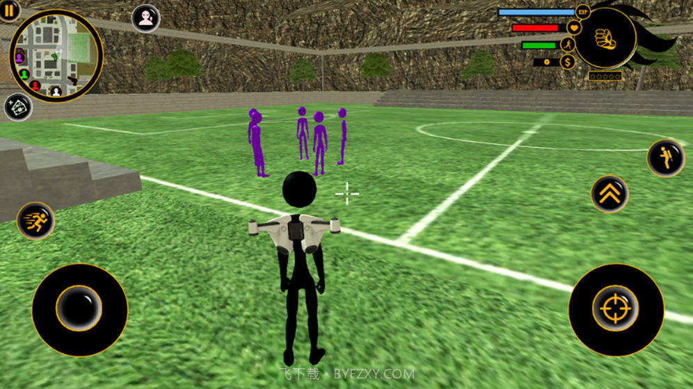 倒钩火柴人格斗射击截图5