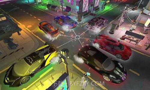 霓虹灯汽车拉力截图3