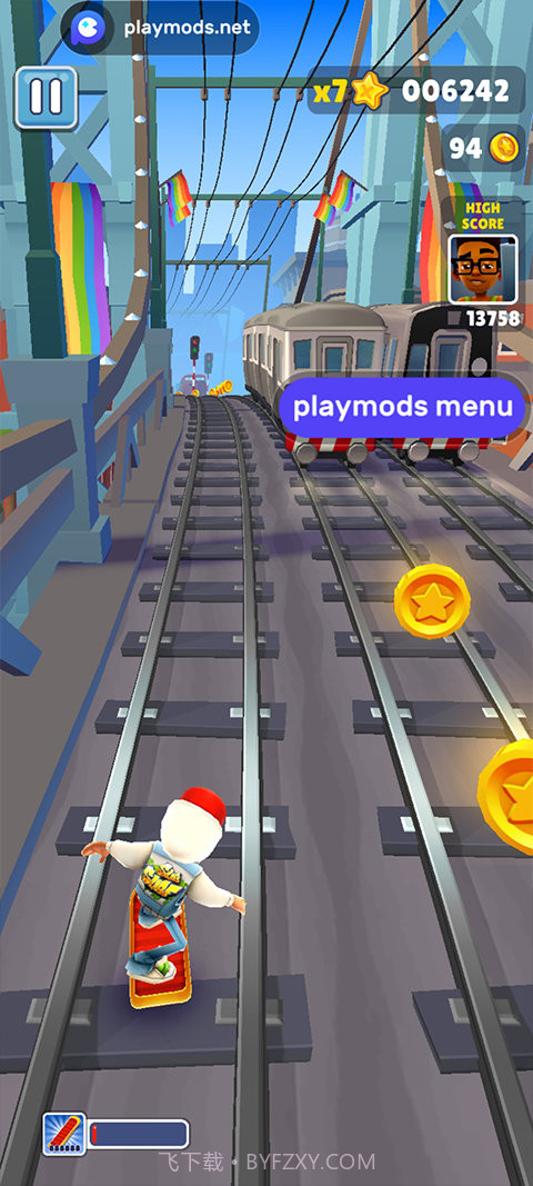 地铁跑酷幻影滑板解锁版截图1