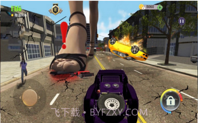 赤脚女巨人破坏城市截图1 赤脚女巨人破坏城市截图1