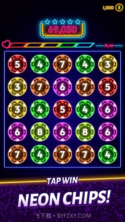 霓虹芯片消除截图1 霓虹芯片消除截图1