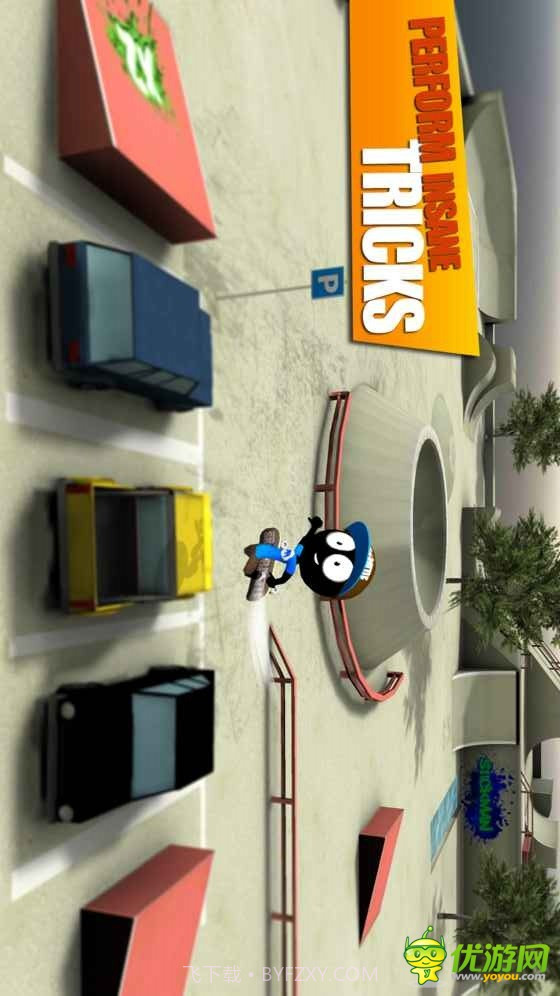 火柴人滑板对决3D截图2 火柴人滑板对决3D截图2